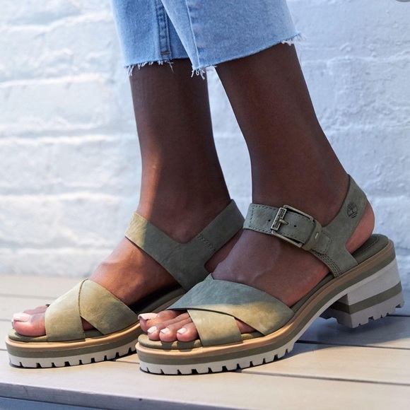 Timberland Violet Marsh X Band Olive Sandal - Picture 4 of 8